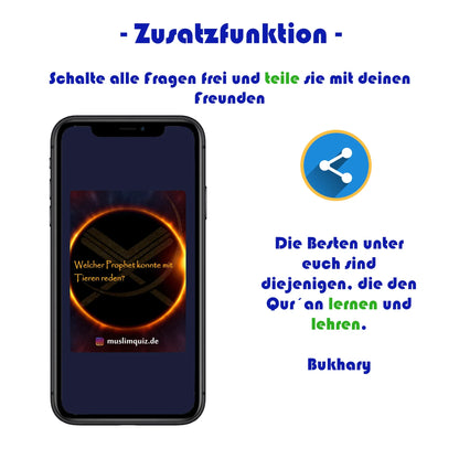 Qur'an Quizspiel für Freunde und Familie - Inklusive eigene App (Thema: ADAB & AKHLAQ)