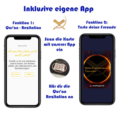 Qur'an Quizspiel für Freunde und Familie - Inklusive eigene App (Thema: AQIDAH)