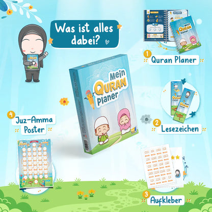 Mein Quran Planer - das ultimative islamische Geschenk für Kinder